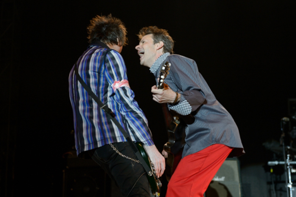 Tommy and Paul during Riot Fest Chicago 2013. Photo courtesy of Eric Hess.